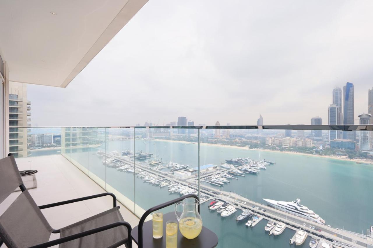 Livbnb Suites - 3 Bedroom With Private Beach Marina Skyline View Dubaj Kültér fotó