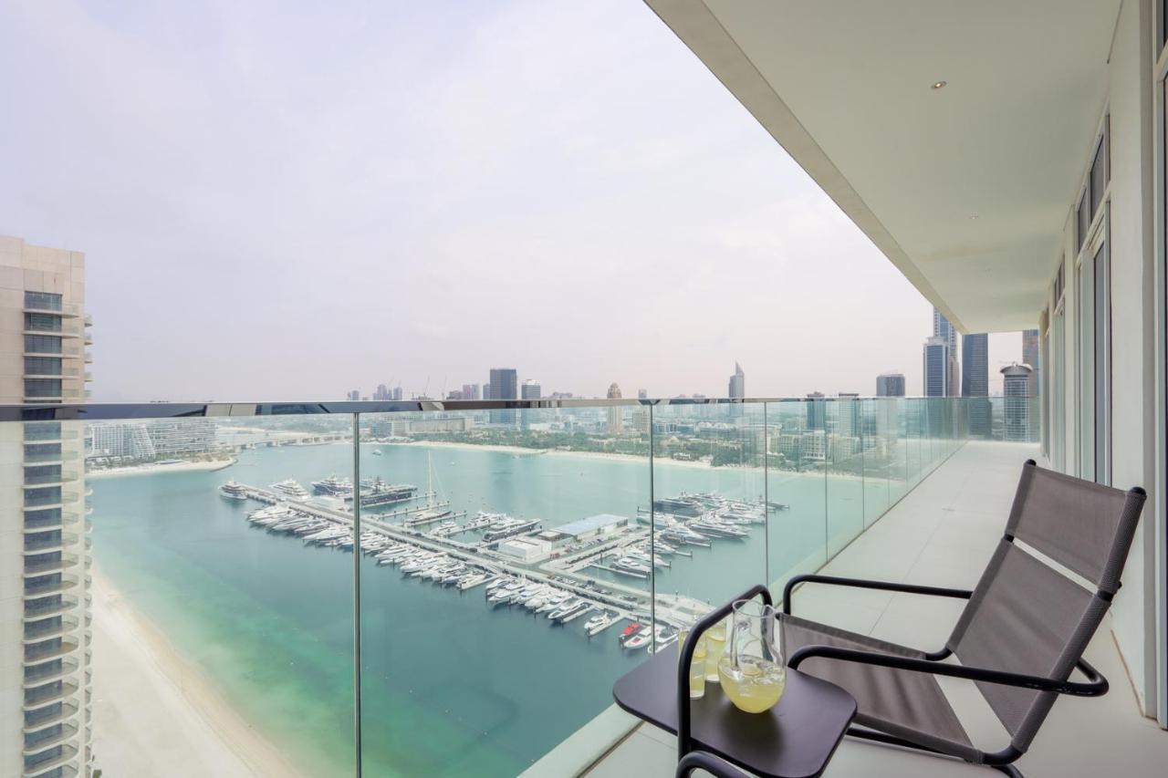 Livbnb Suites - 3 Bedroom With Private Beach Marina Skyline View Dubaj Kültér fotó